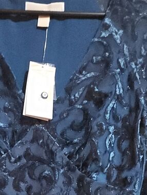 Michael Kors Luxe Teal Dress - Teal and Black